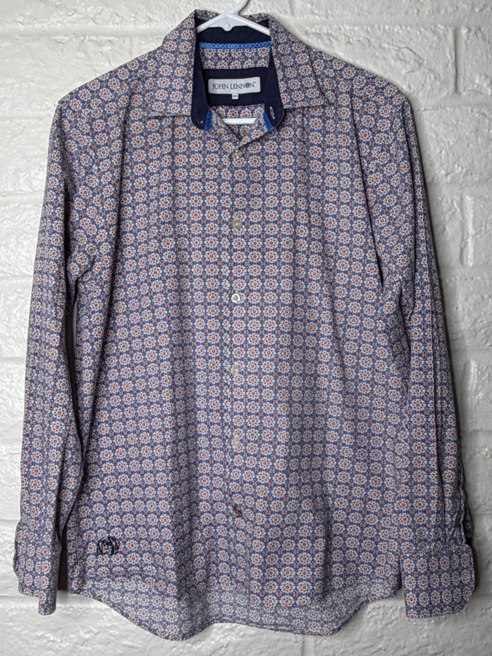 John Lennon Imagine Men’s Collared Button Down Shirt Size Medium